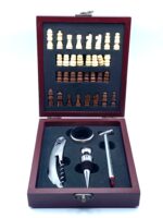 Vino set regalo con scacchi - immagine 2