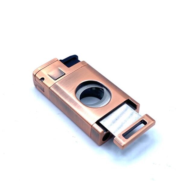 Accendino con tagliasigari bronzo